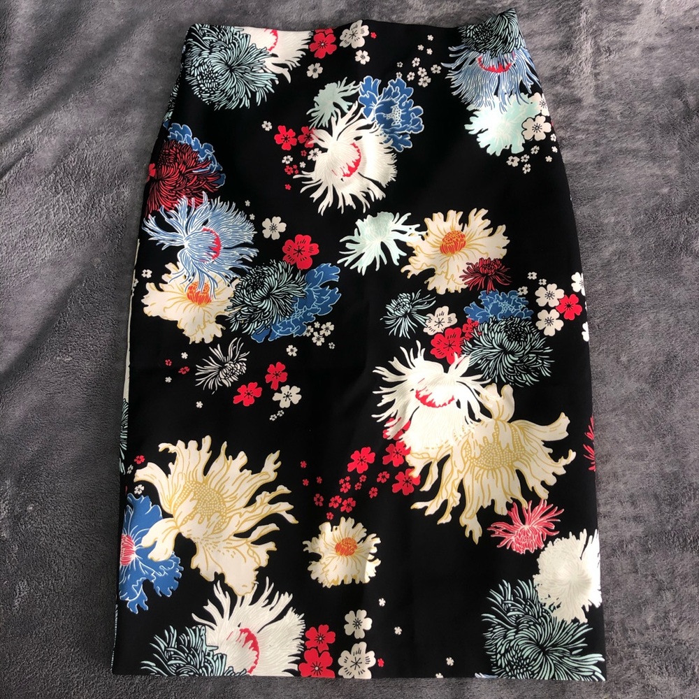 Floral Pencil Skirt